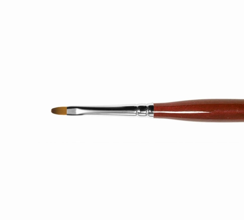 Roubloff Pinsel DS33R oval Synthetik für Nageldesign, Größe 2
