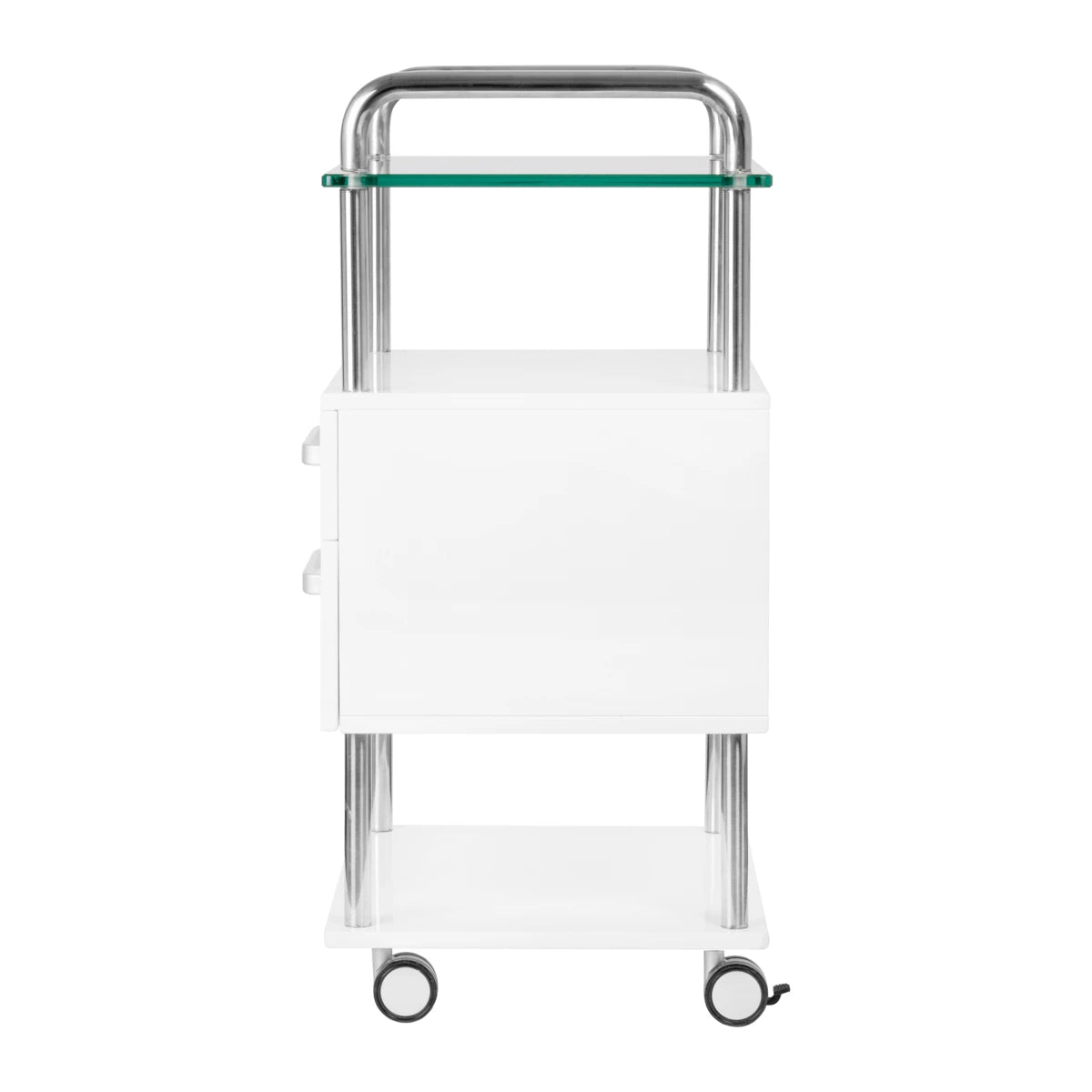 Pedicuretafel op wielen wit