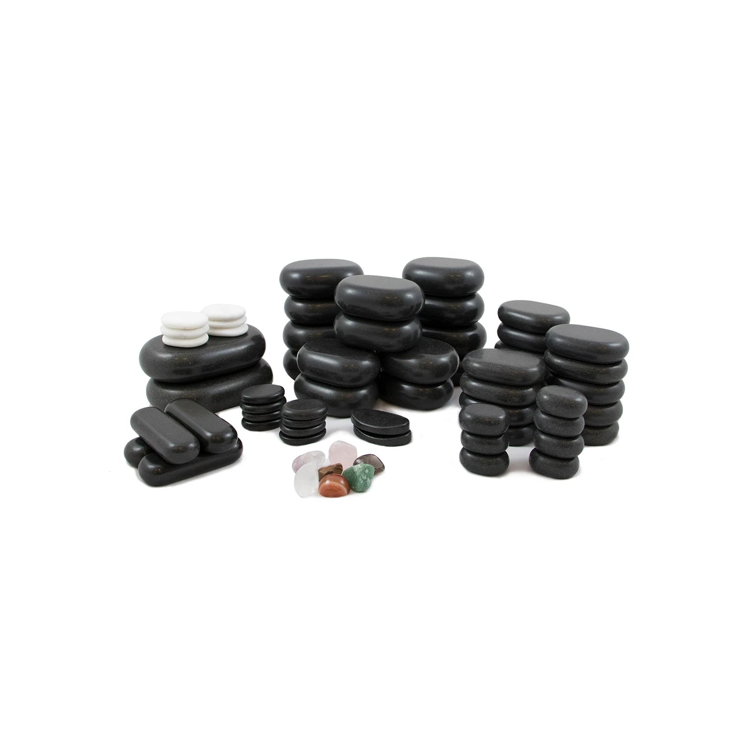 Weelko Hot Stone Set BREATHE 64er, Basalt