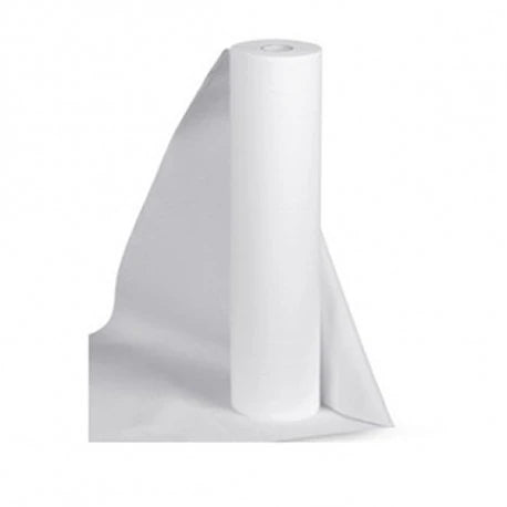 Wegwerp lakens op rol met perforatie 45 cm (100x100m), wit
