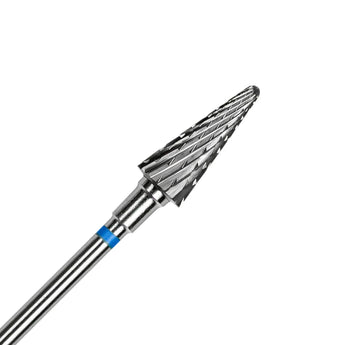 STALEKS Hartmetallfräser Kegel Blau EXPERT, Kopfdurchmesser 6 mm / Arbeitsteil 14 mm