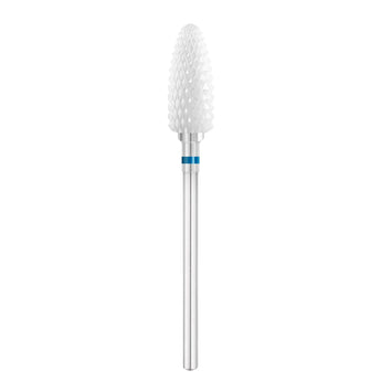 Keramische freesstift, ovaal, blauw