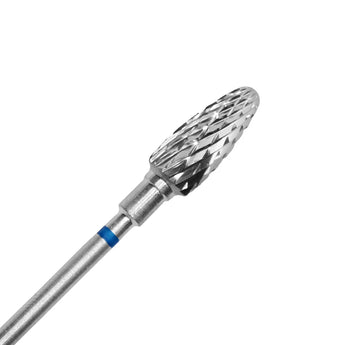 STALEKS Hartmetallfräser Kegel Blau EXPERT, Kopfdurchmesser 6 mm / Arbeitsteil 14 mm