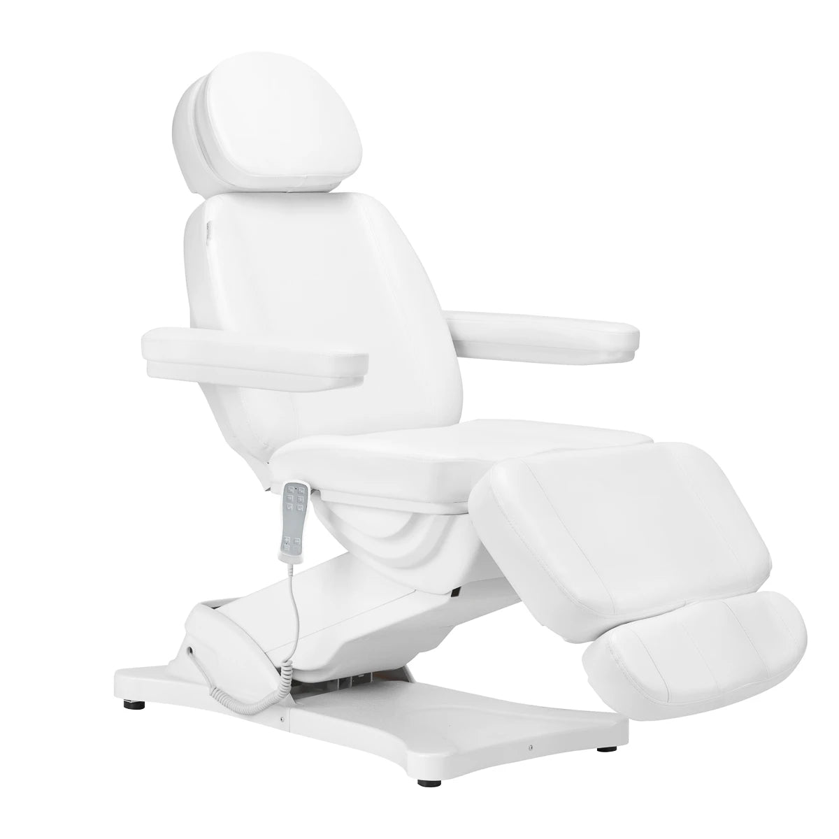 Electric cosmetic chair SILLON CLASSIC 3 motors with heating, white