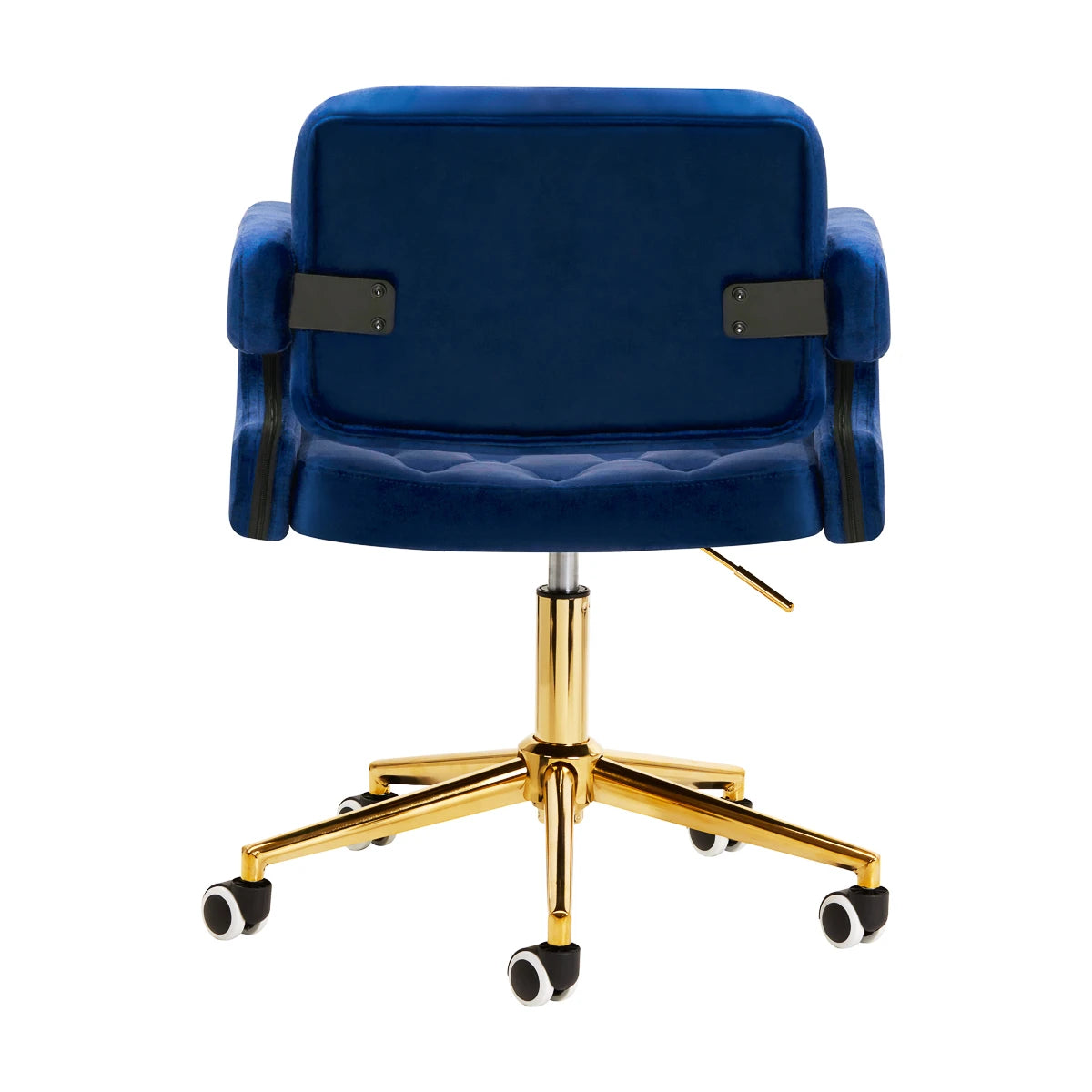 4RICO Friseurstuhl QS-OF213G, Samt Blau