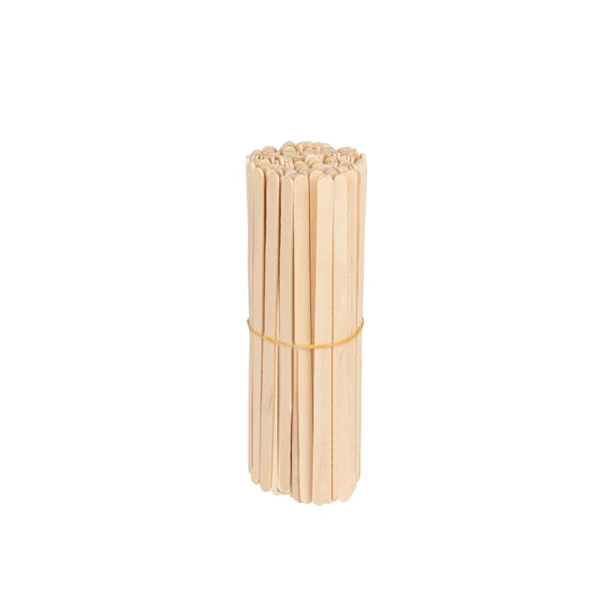 Wegwerp houten waxspatel 14x0,5 cm (100 stuks)