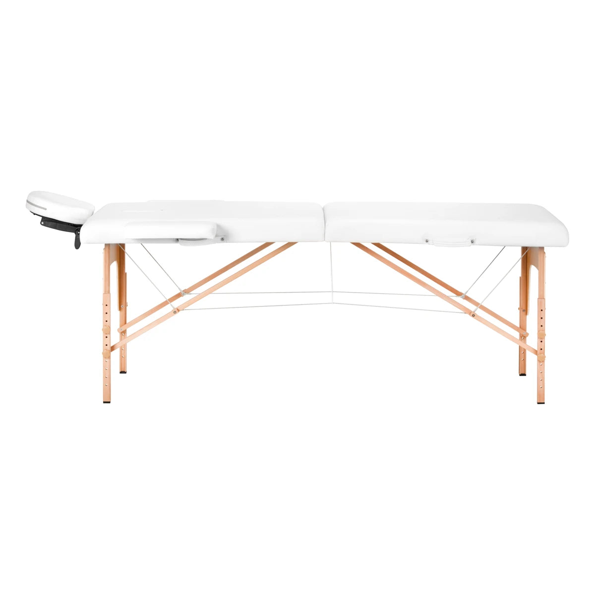 Activfizjo Opvouwbare massagetafel Comfort Lux 2-delig 190x70, Wit