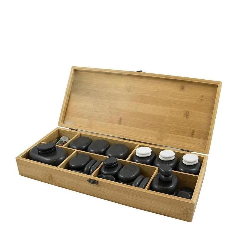 Weelko Hot Stone Set BREATHE 64er, Basalt