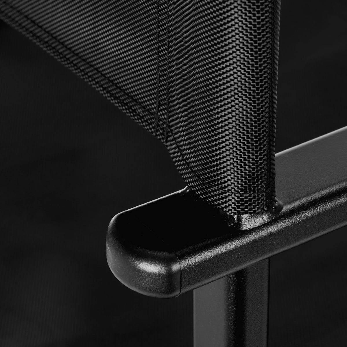Gabbiano Behandelstoel, zwart aluminium