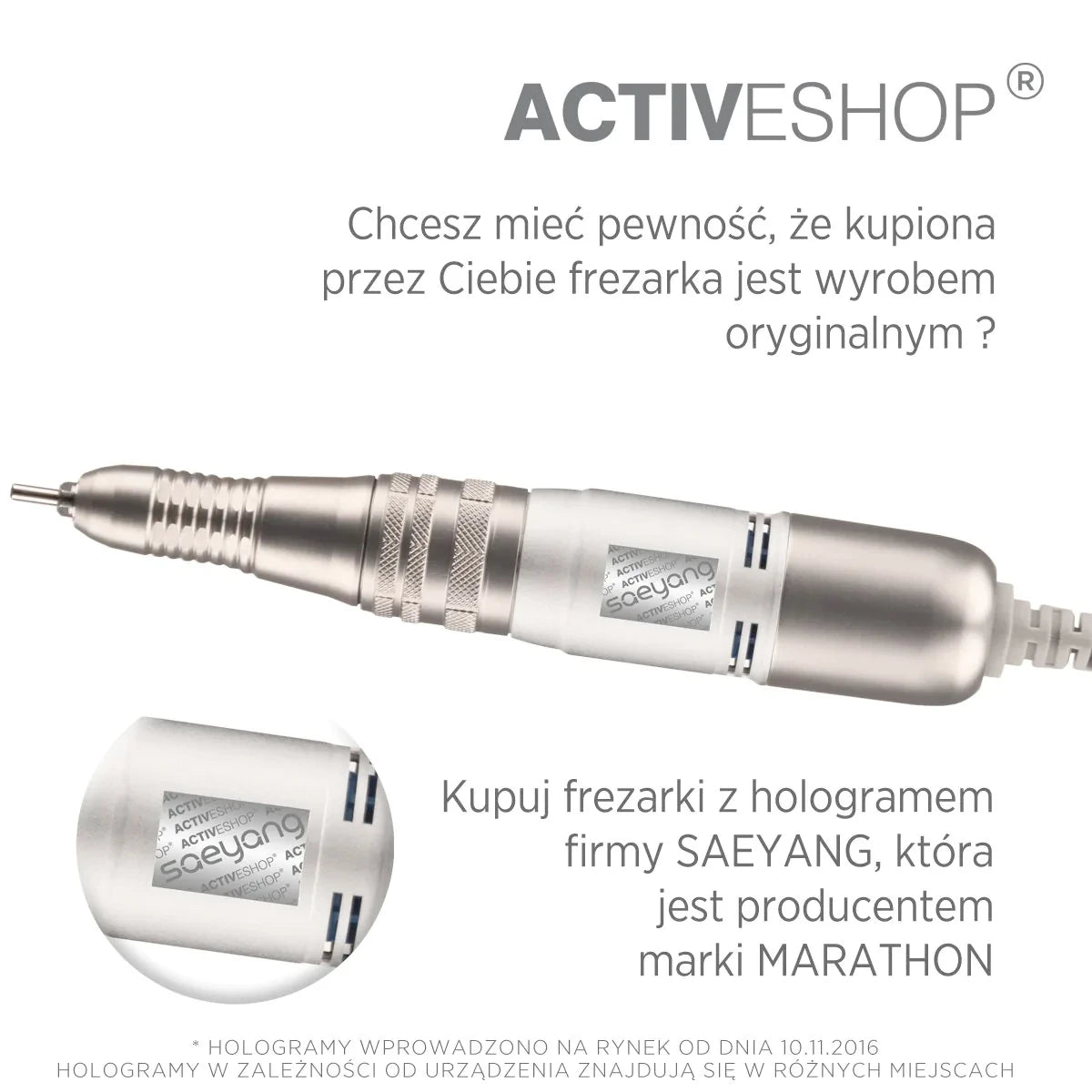 Saeyang Marathon K38 Crafien Mini Nagelfräser, Weiß