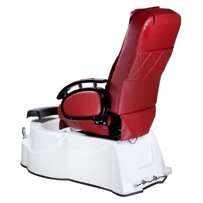 Pedicure spa behandelstoel met massage, BR-3820D, Burgundy