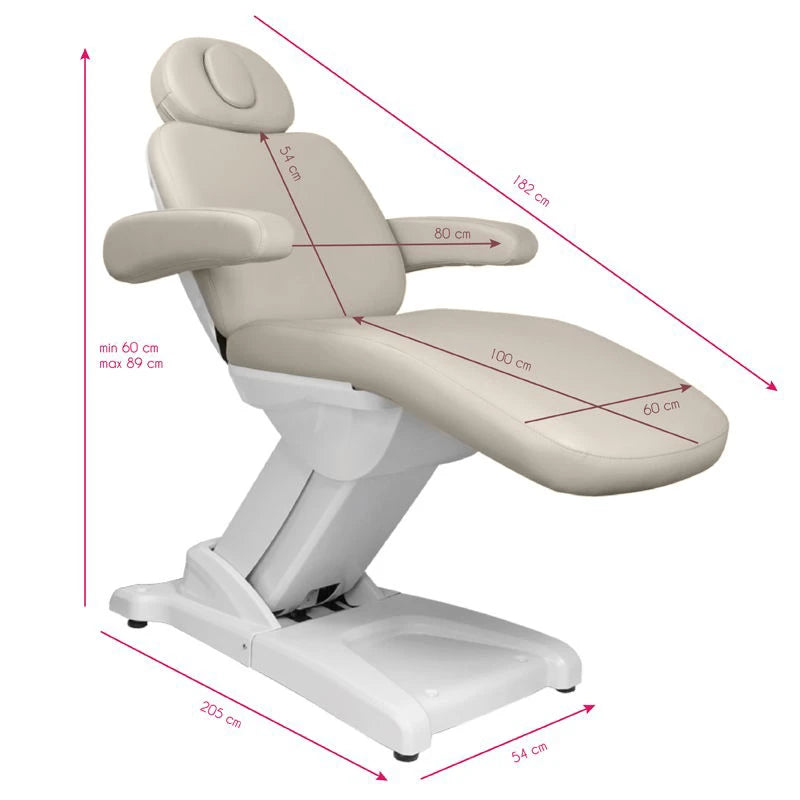 Beauty bed-couche 970b, 3 motors, gray