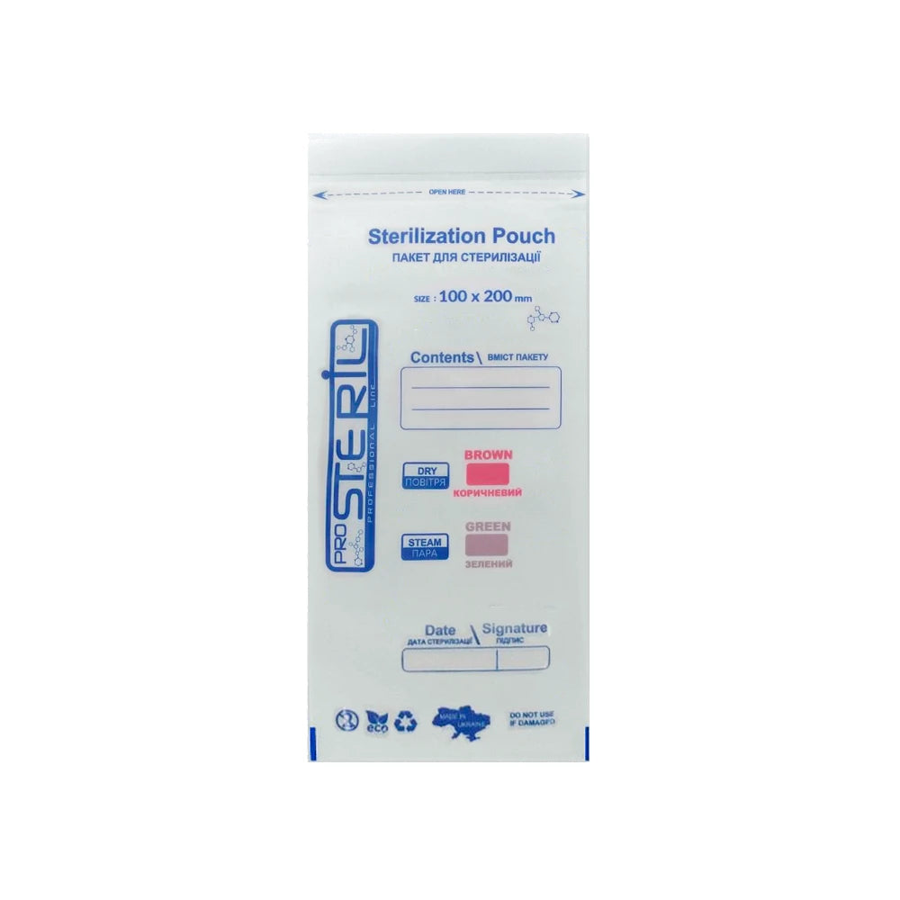 ProSteril Sterilisatiezakken (kraftpapier) 100x200 wit 100 stuks