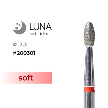 Diamond Drill Bit Ellipse 2.3mm Red Fine Grid