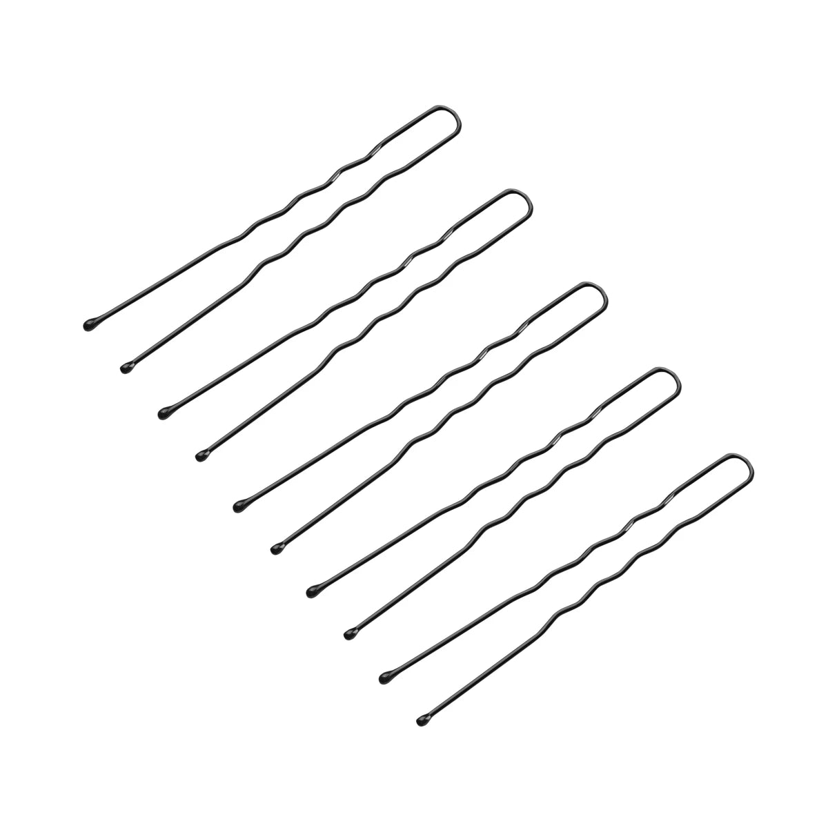 Haarknoten 300 stuks 6 cm zwart