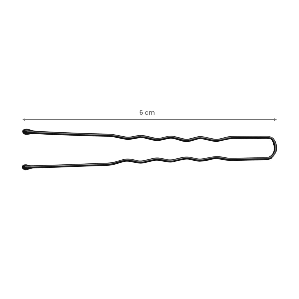 Haarknoten 300 stuks 6 cm zwart