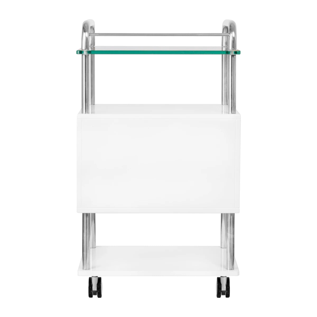 Pedicuretafel op wielen wit