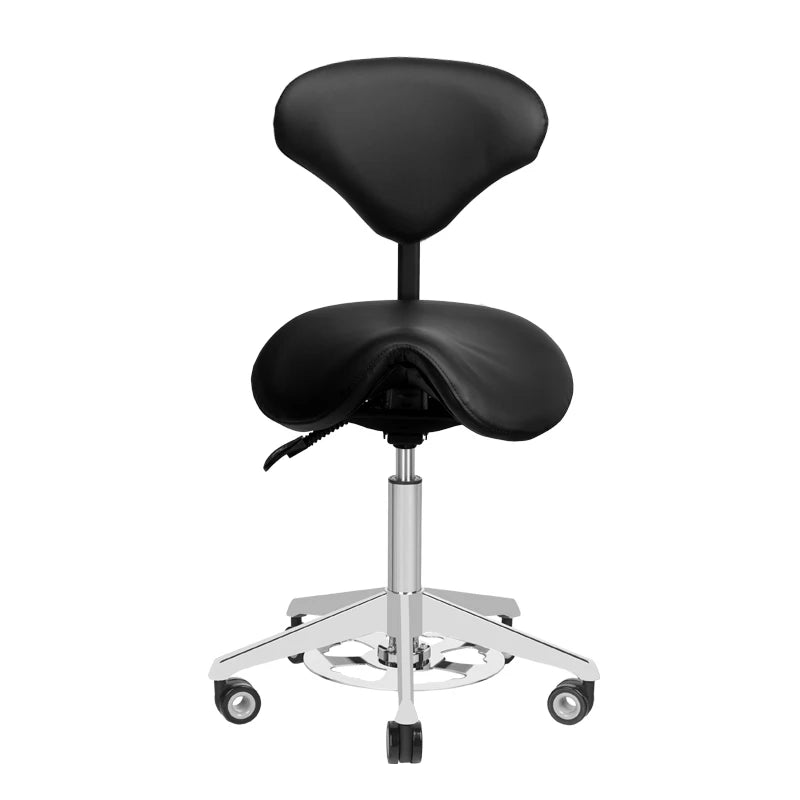 Cosmetic chair, AZZURRO 037F BUMP-UP, black