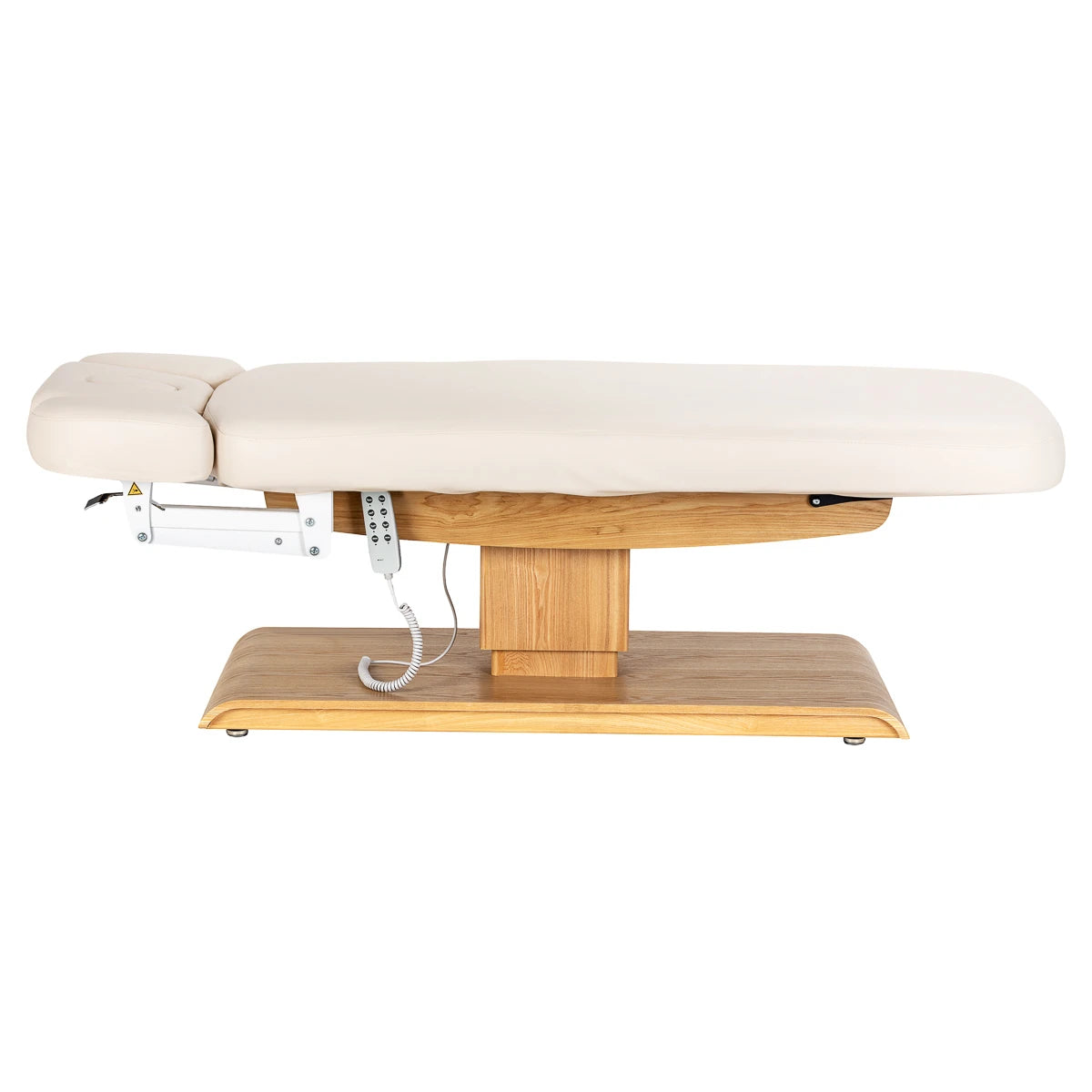 Sillon SPA-Kosmetikliege Relax, Creme mit hellbrauner Basis