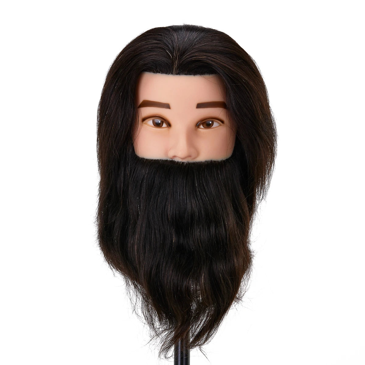 Gabbiano WZ4 Baardtrainingskop, natuurlijk haar, kleur 1H, lengte 8"+6"