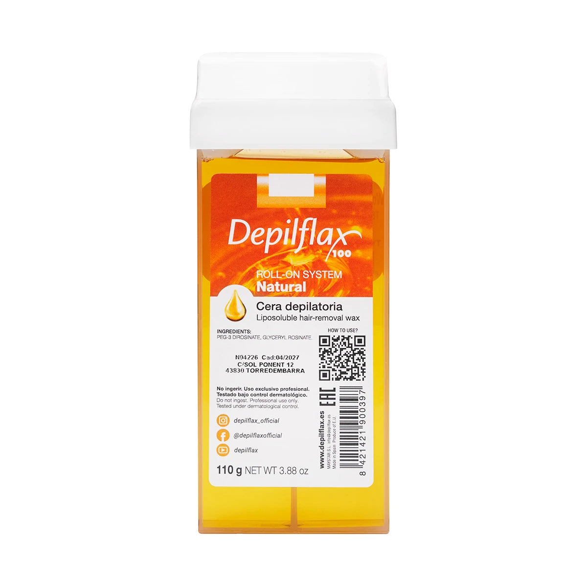 Depilflax Ontharingsswas 100, Natural Roll 110g