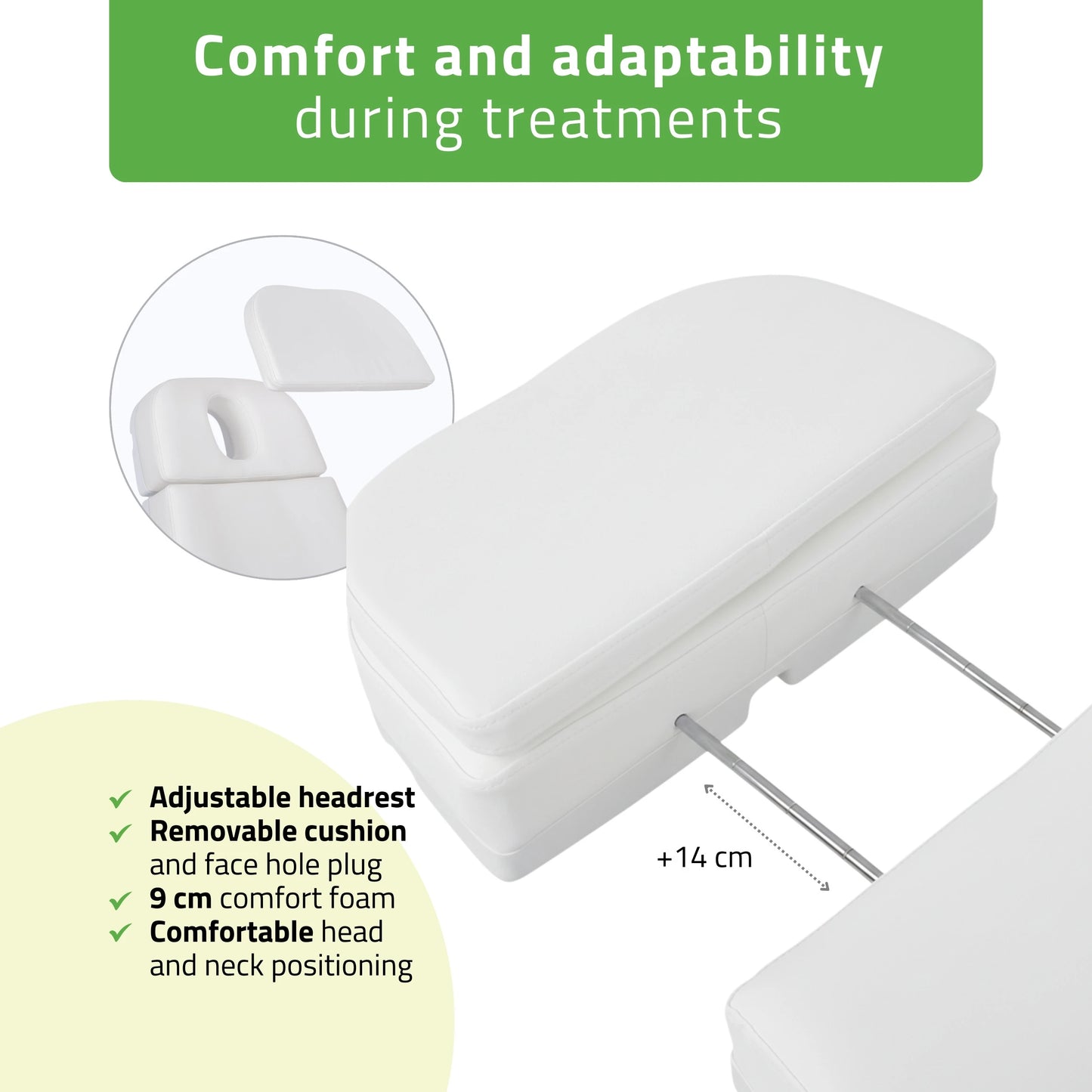 Selia PRO 4 Touch Core K301 Elektrische behandelstoel, Wit