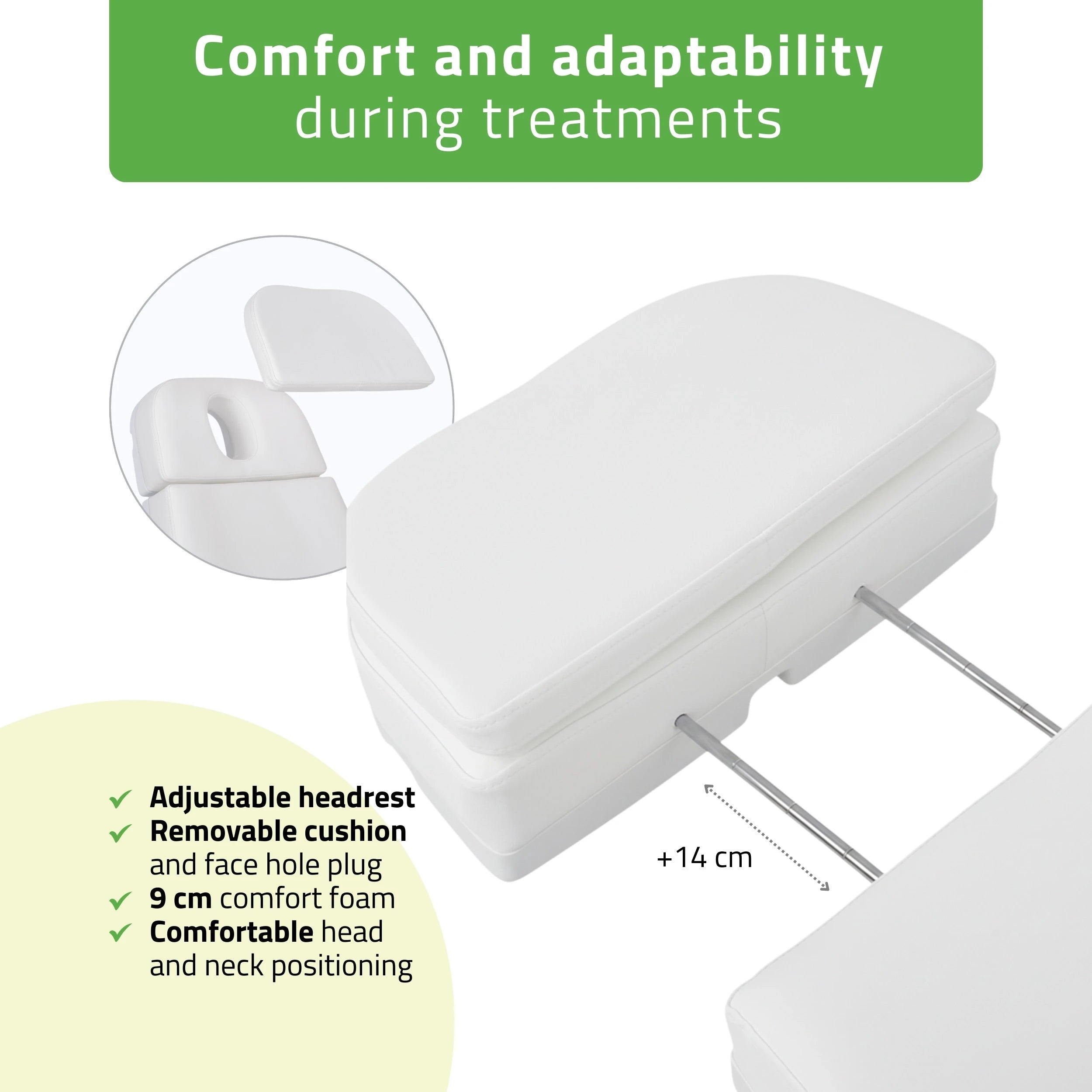 Selia PRO 4 Touch Core K301 Elektrische behandelstoel, Wit