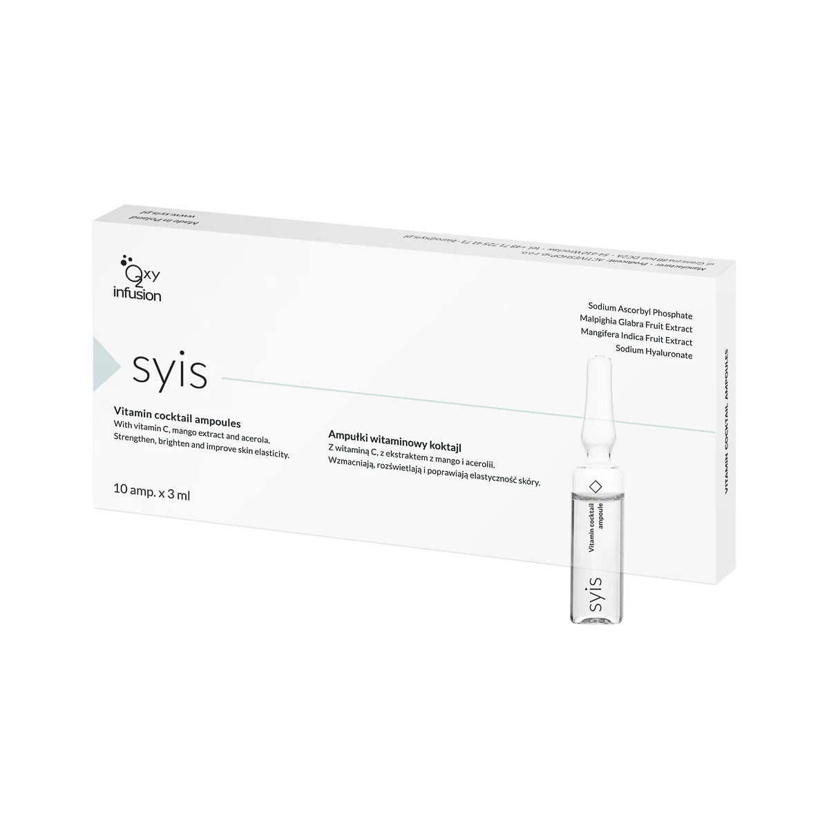 SYIS Vitamin Ampoule Cocktail, 10 x 3 ml