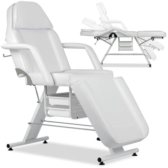 ARIA BIANCO beauty chair with trays, white