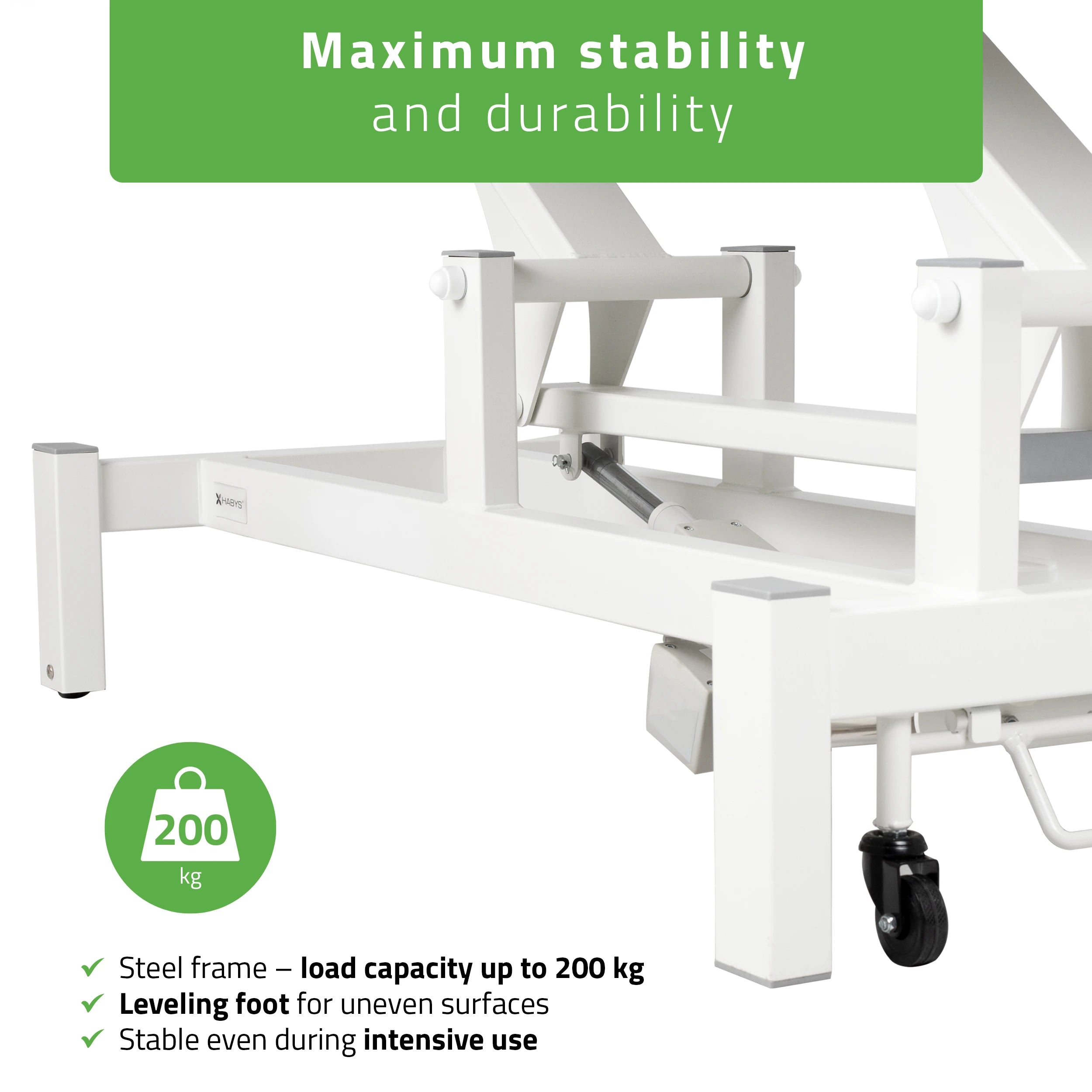 Fortis 2 ERGO Elektrische Therapieliege, mit Handfernbedienung und Höhenverstellung, ERGO Polsterung, k729 Hellgrau