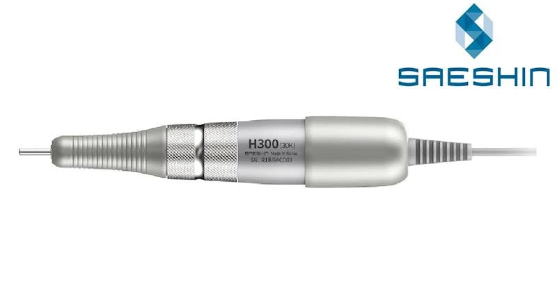Saeshin Strong H300 Nagelfräser Handpiece, Silber