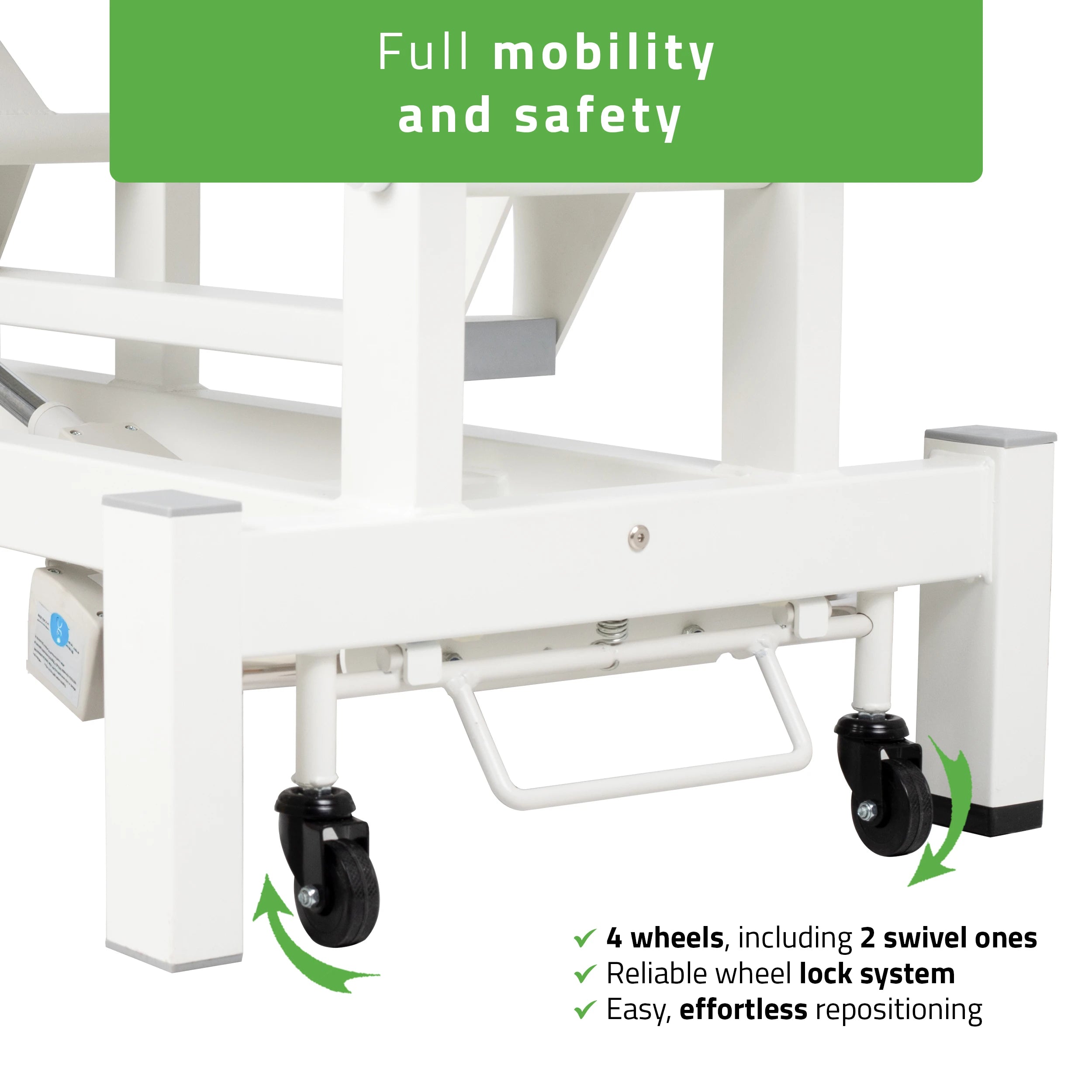 Fortis 2 ERGO Elektrische Therapieliege, mit Handfernbedienung und Höhenverstellung, ERGO Polsterung, k729 Hellgrau