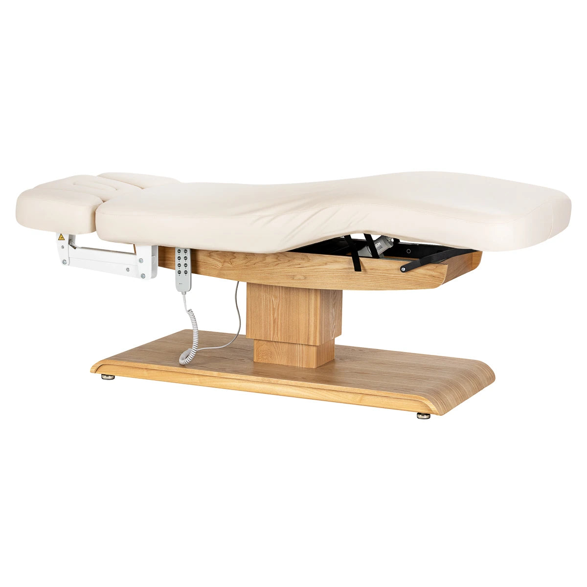 Sillon SPA-Kosmetikliege Relax, Creme mit hellbrauner Basis