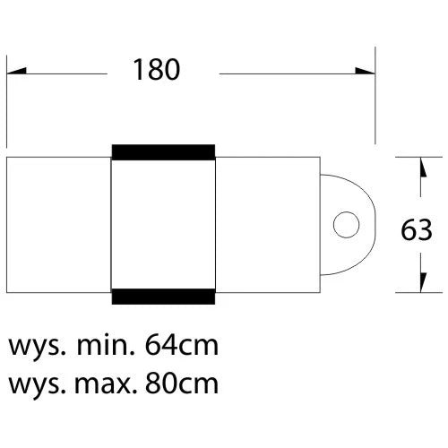 Elektrische behandelstoel A-210, zwart