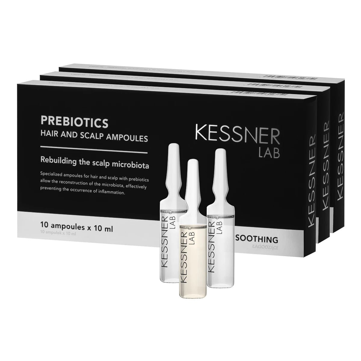 Kessner Lab Ampullen-Set: Prebiotisch, Feuchtigkeitspflege, Koffein