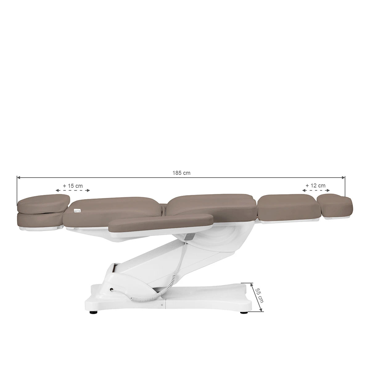 Sillon elektrische behandelstoel Classic 3 motoren, bruin