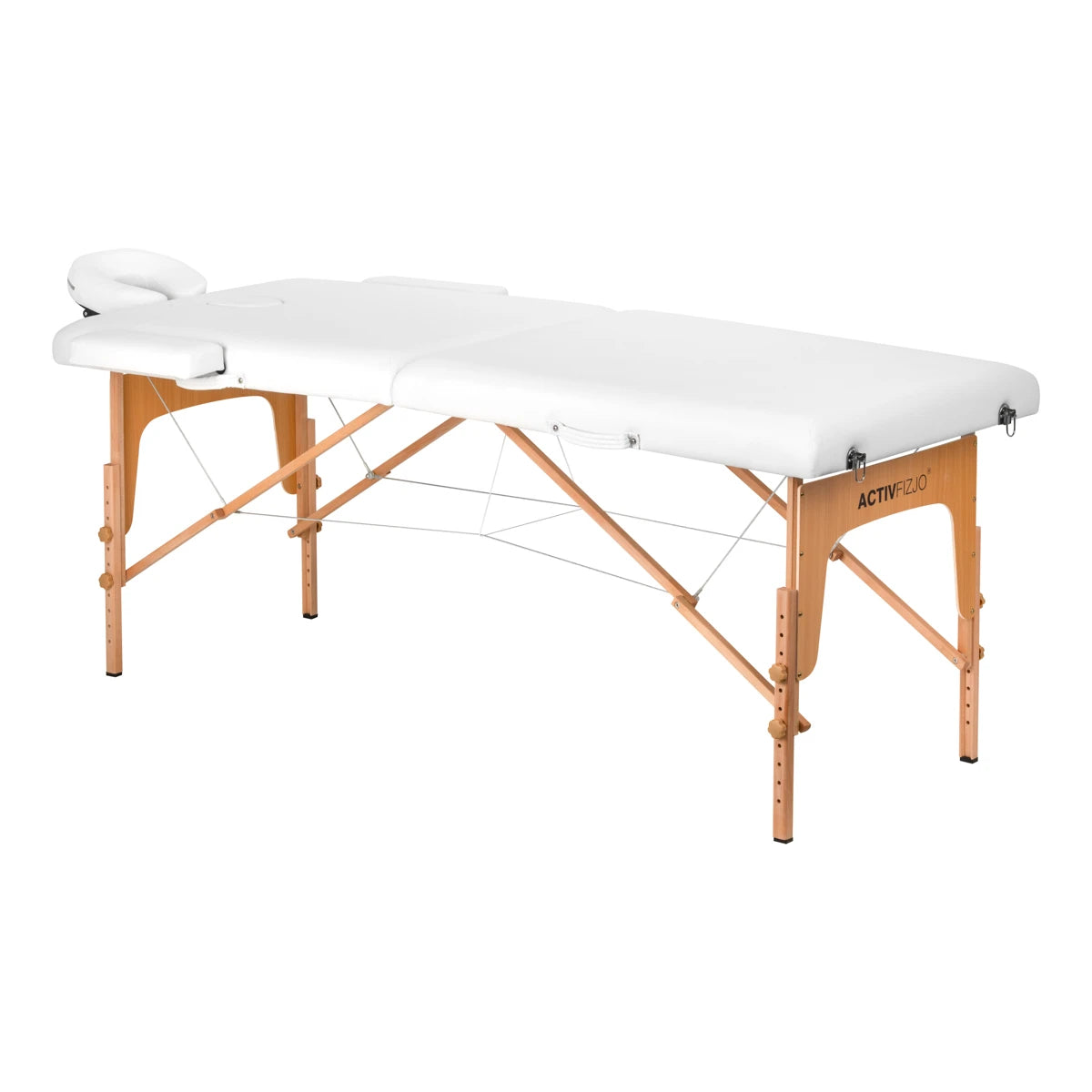 Activfizjo Opvouwbare massagetafel Comfort Lux 2-delig 190x70, Wit