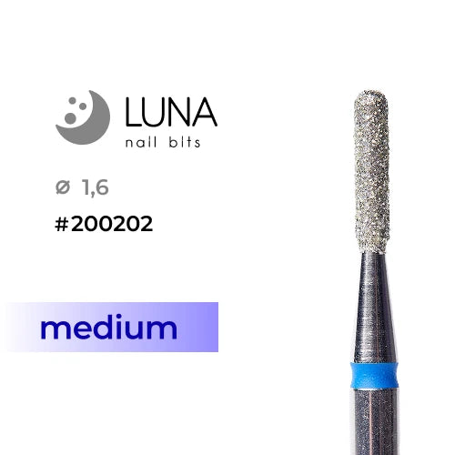 Luna Bits Diamantfräser Rundwalze, 1,6-8 mm, Blau (Medium)