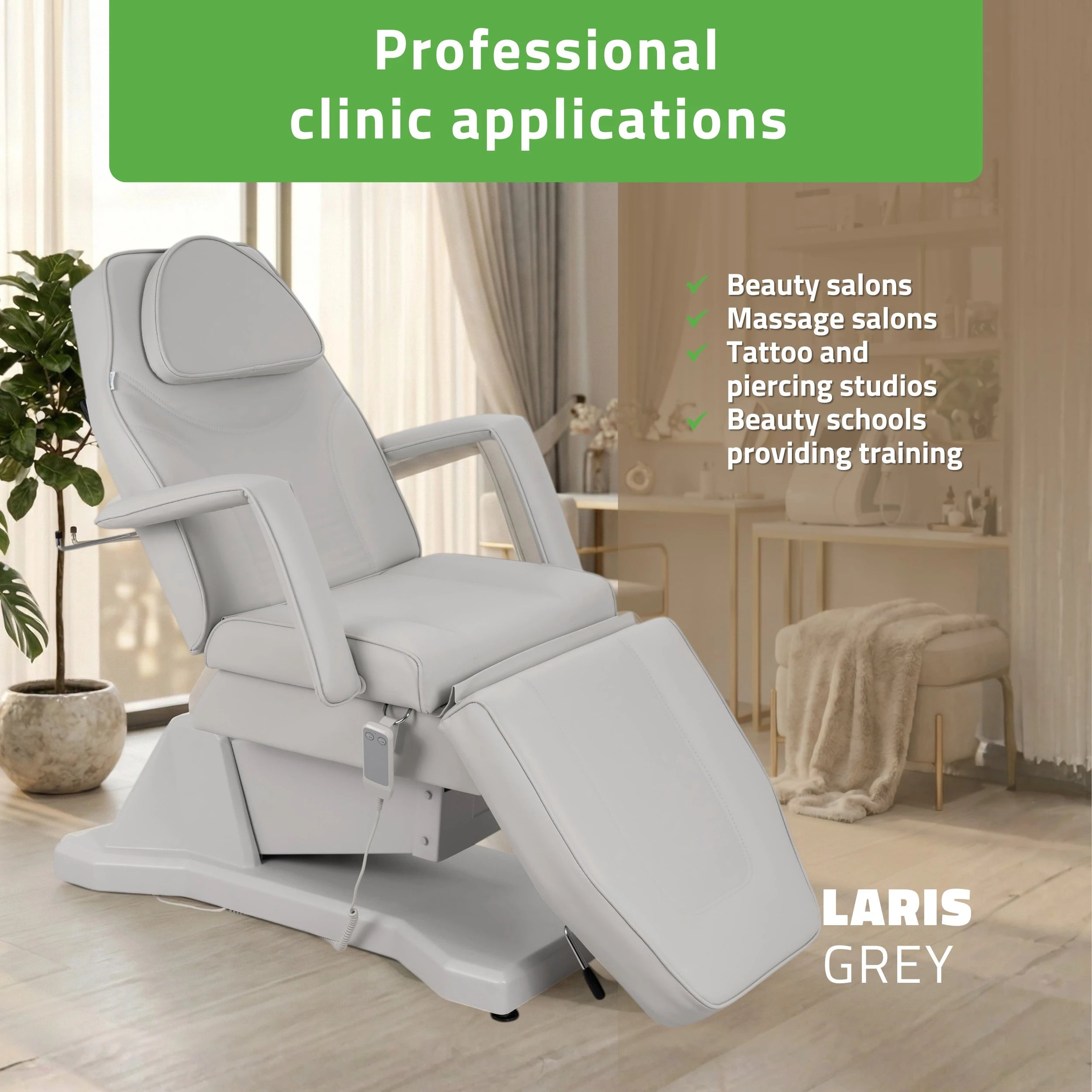Electric beauty chair Laris Touch Core k329 grey