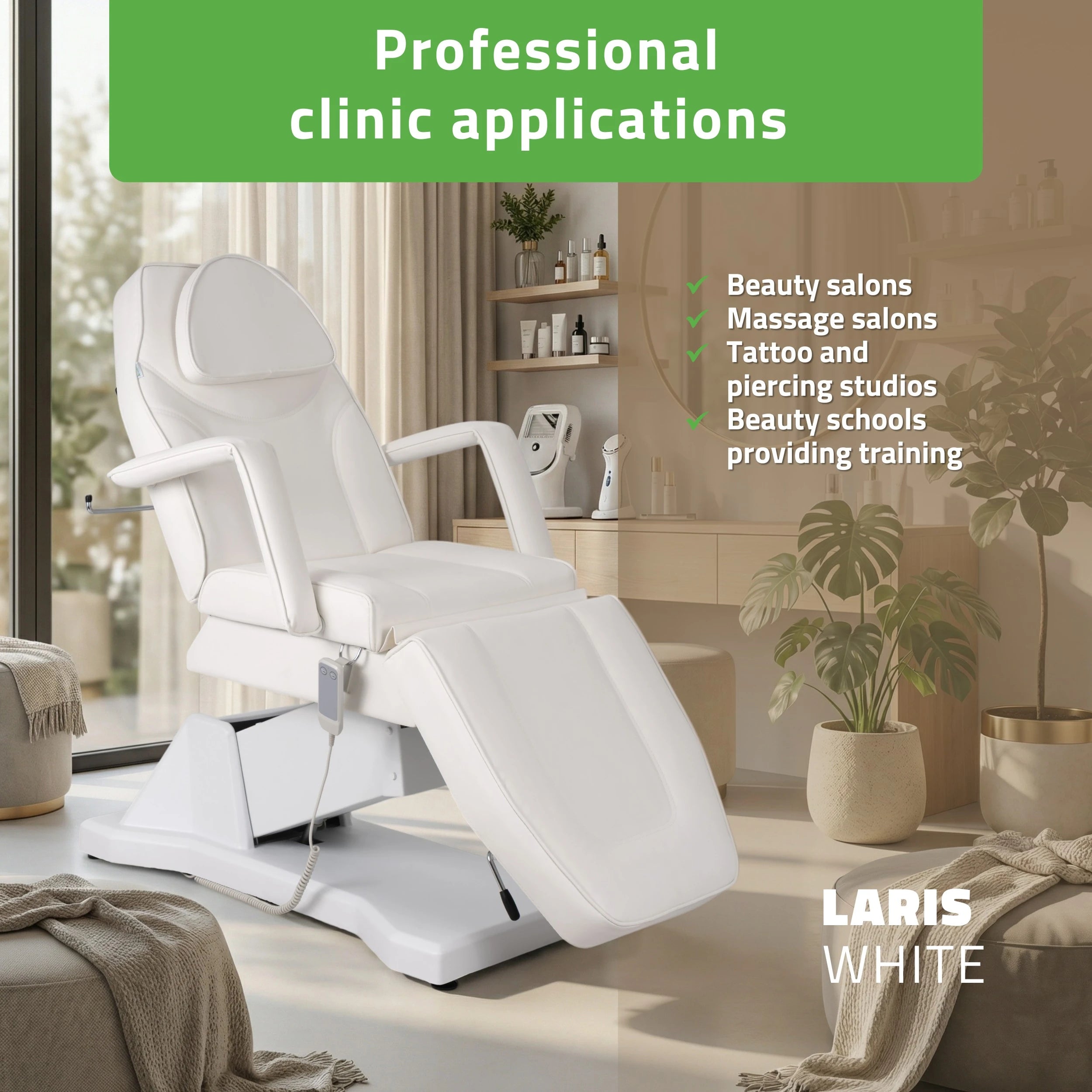 Laris Touch Core K301 Elektrische Kosmetikliege, Weiß