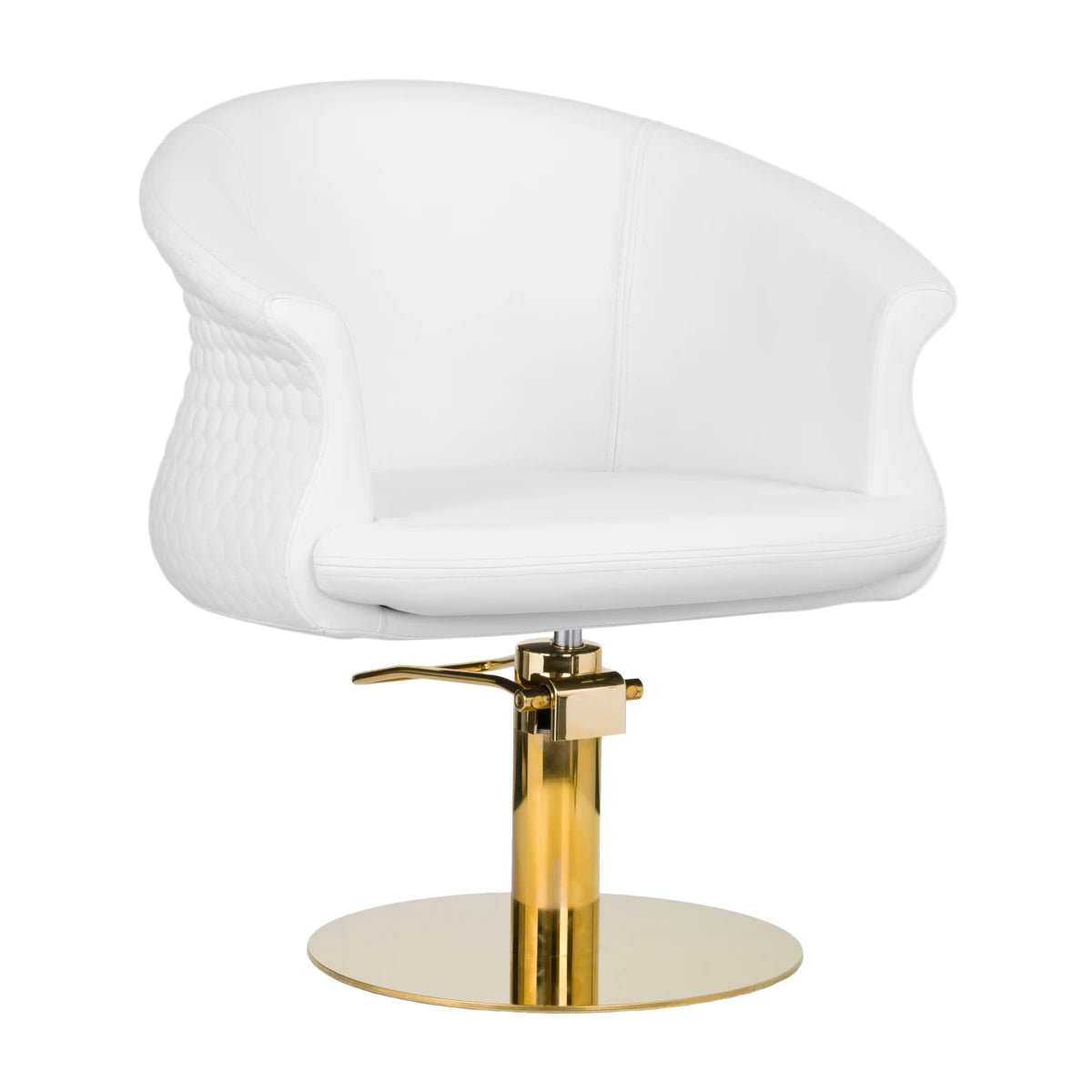Gabbiano Versal kappersstoel, wit goud
