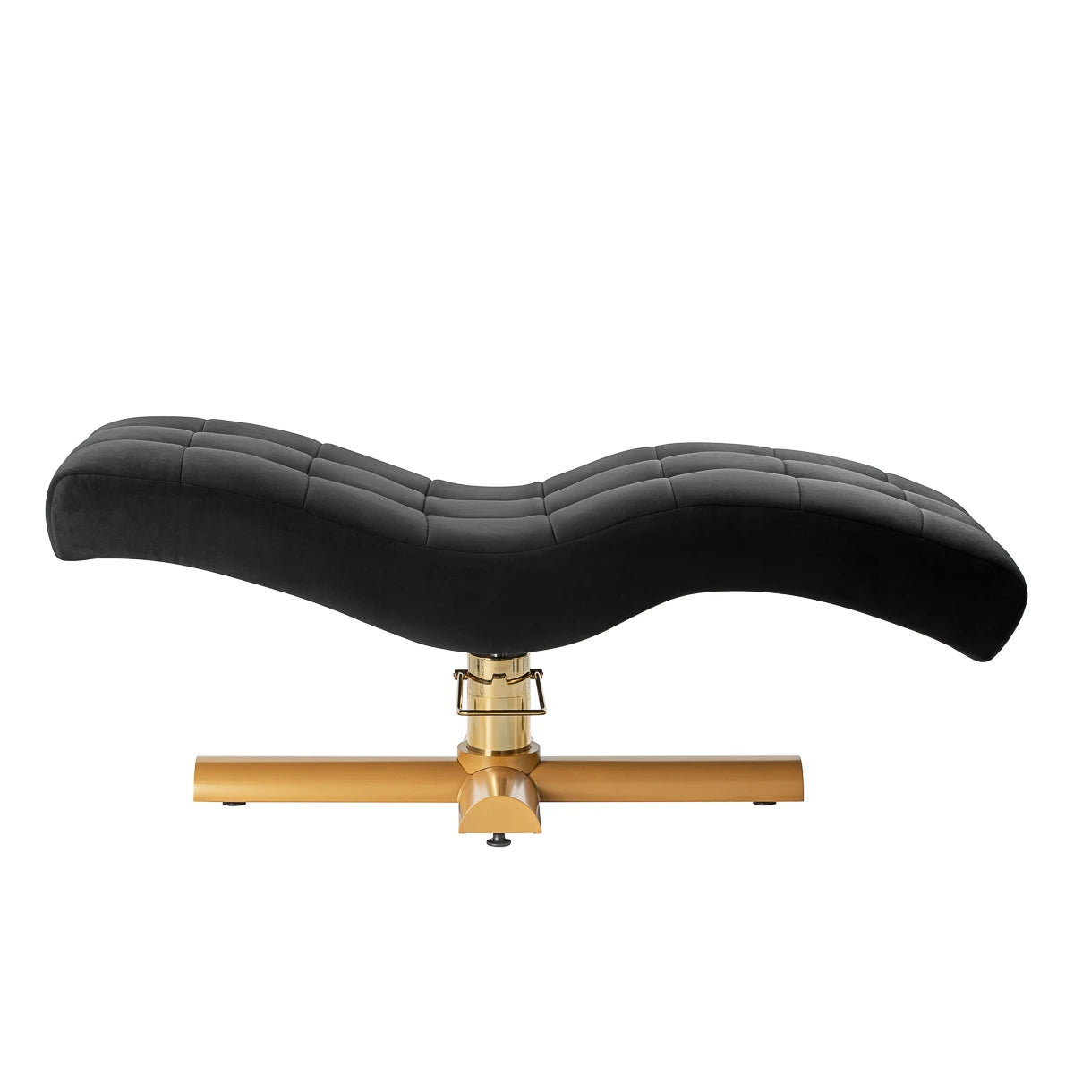 Sillon Corona behandelstoel voor wimperextensions, zwart met gouden voet