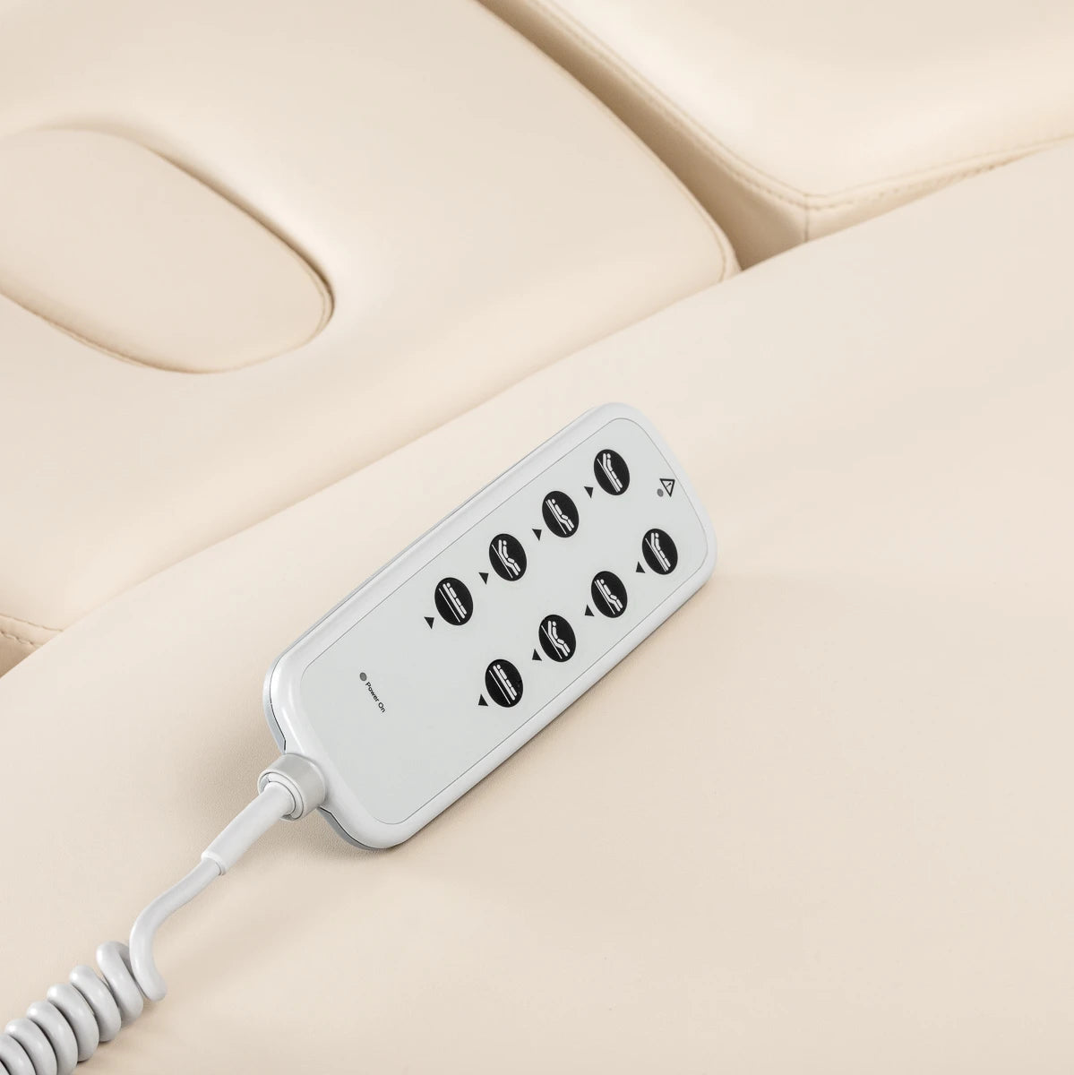 Sillon SPA-Kosmetikliege Relax, Creme mit hellbrauner Basis
