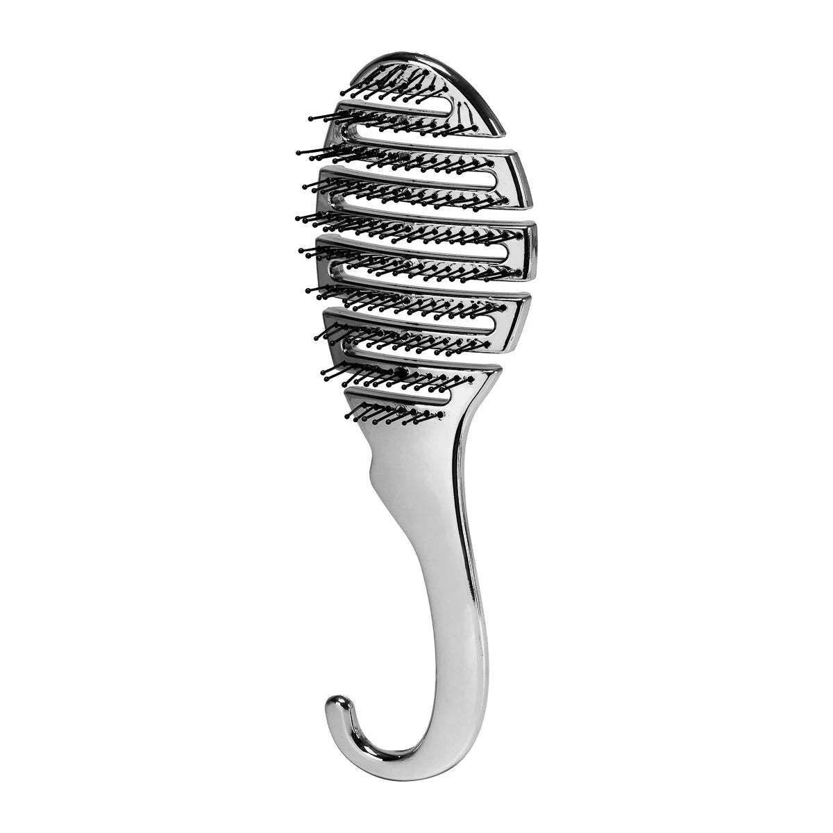 Flexible Hairbrush P-1032 Silver