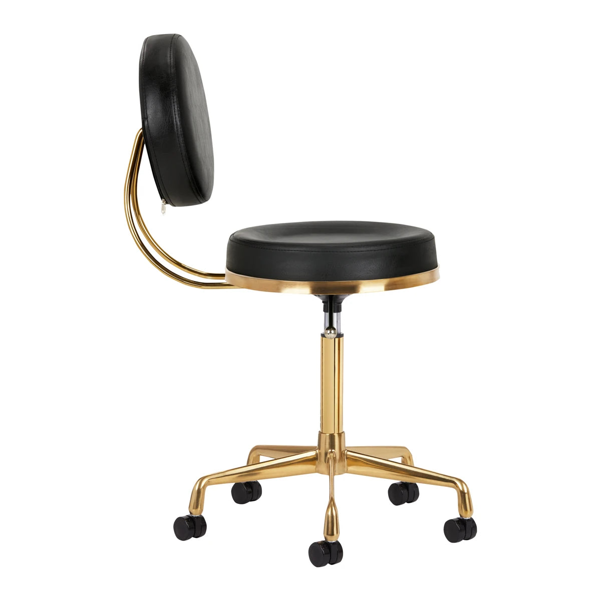 COSMETIC STOOL H5 GOLD BLACK