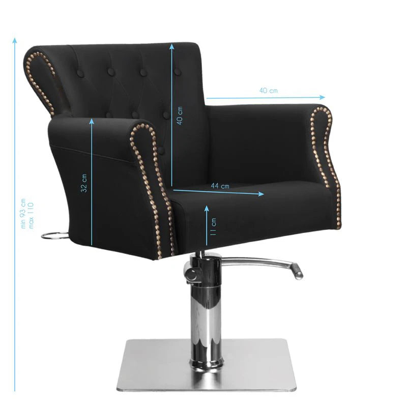 Hairdressing chair Hair system BER 8541 black