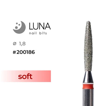 Luna Bits Diamantfräser Flamme 1,8-10, Rot (Fine)