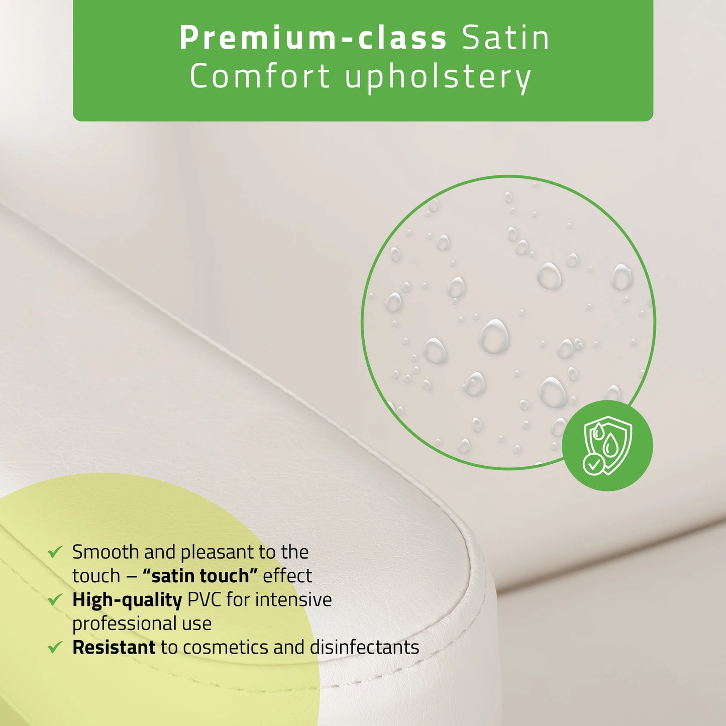 Cosmetic treatment chair, electric Elara PRO 6P, white