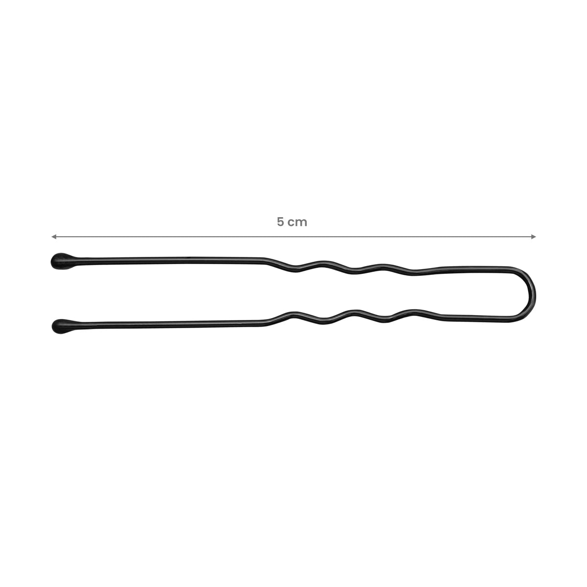 Haarknoten e-65 300er Pack 5 cm, Schwarz