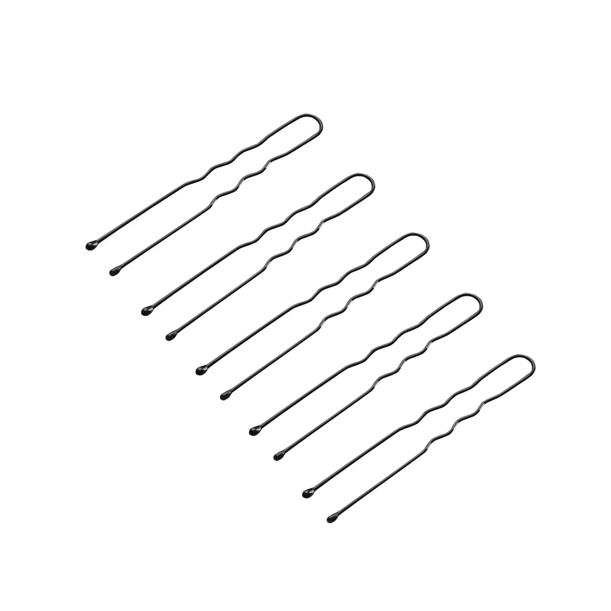 Haarknoten e-65 300er Pack 5 cm, Schwarz